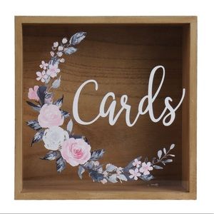 Custom Etsy Card Box Floral Pink Detailing - Birthday, Bridal Shower, Wedding